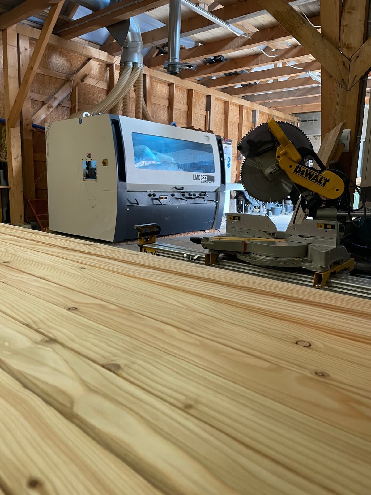 Hobelmaschine in unserem Säge- und Hobelwerk